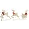 3pc LED Lighted Reindeer and Sleigh Outdoor Christmas Decoration